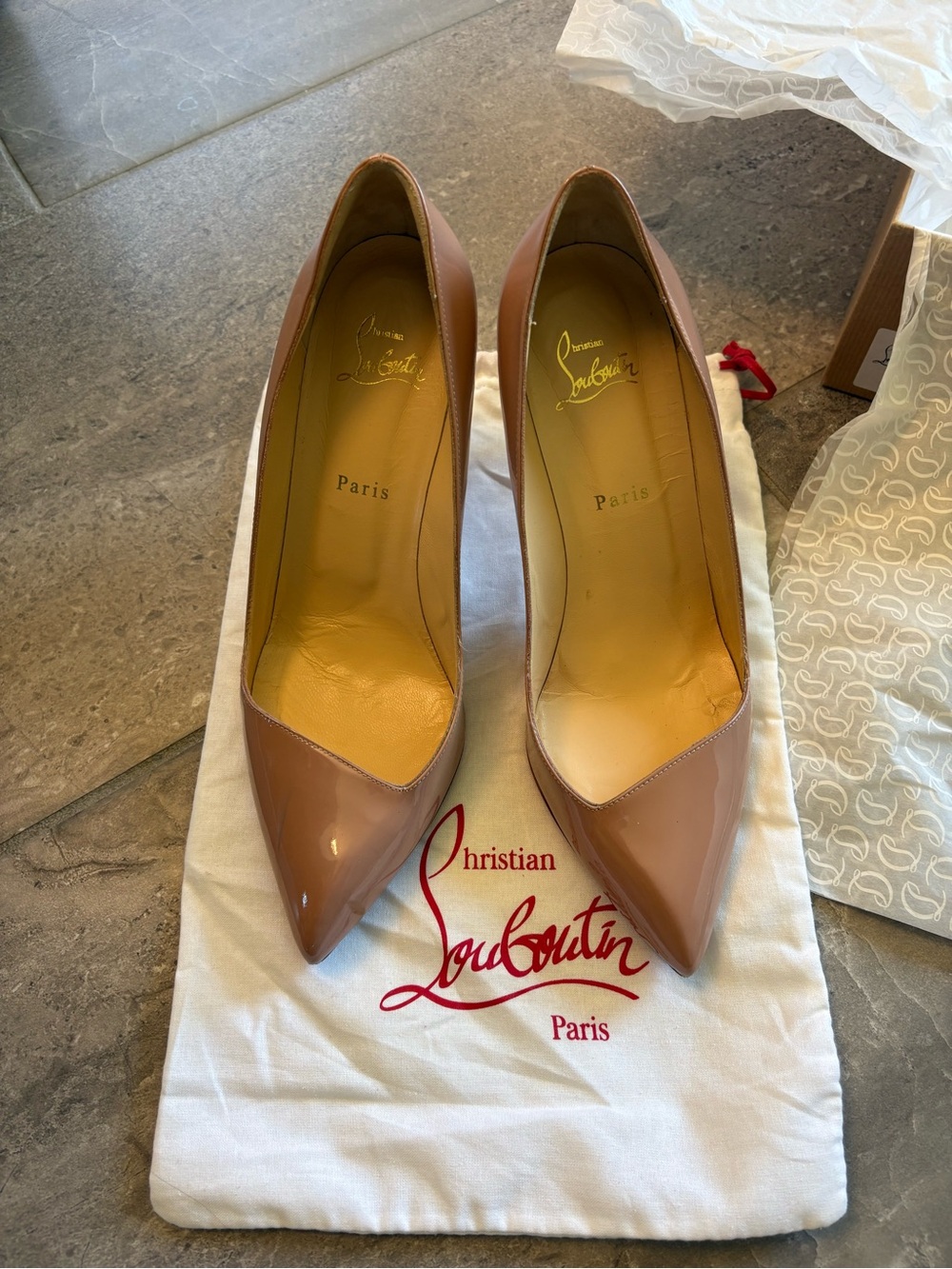 Christian Louboutin Corneille Patent Leather Pointed-Toe Pumps